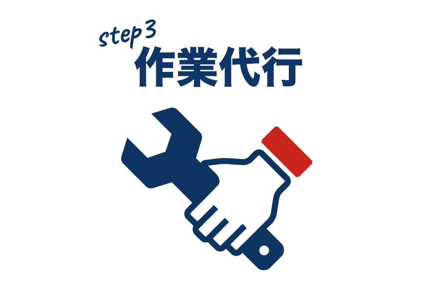 ご利用の流れ-作業代行